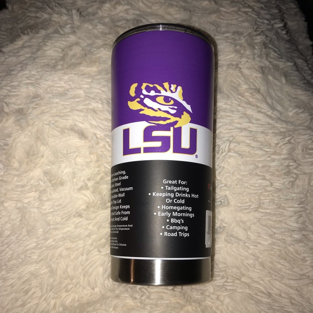 LSU Louisiana State University- 20oz Stainless Tumbler - brand new!